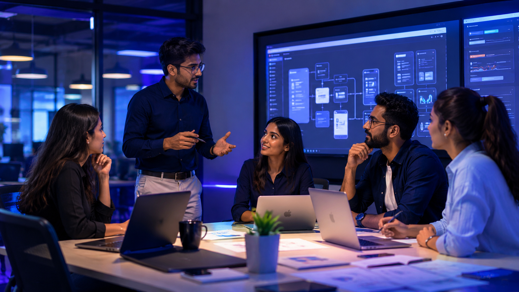 Zavix Digital team collaborating on software solutions